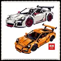 Free Shipping 2704PCS LEPIN 20001 20001B technic series 911 GT3 RS Model Building Kits Blocks Bricks