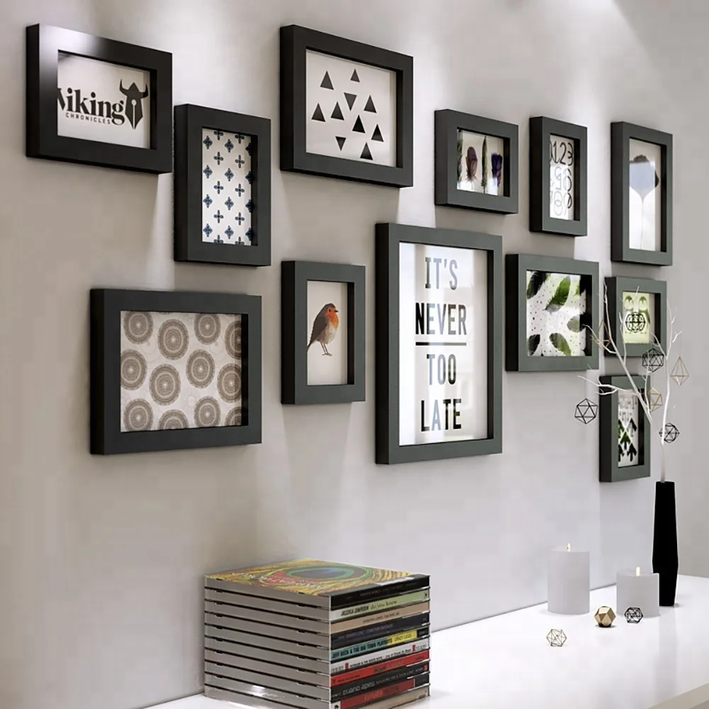 الحديثة أسود أبيض ديكور المنزل الحائط إطار صور 12 مجموعات إطار Buy إطار الصورة إطارات الصور الزخرفية رخيصة إطار الصورة المثبتة على الحائط Product On Alibaba Com