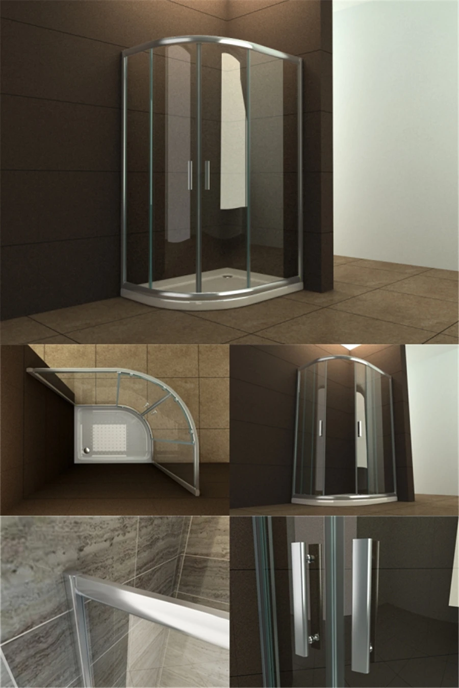 5/6mm Cheap Poland Shower Cabin Bl-s018 - Buy Small Shower Cabin ...