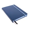 Classic blue faux Leather hard cover bound writing journal/notebook