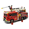 Ausini 939 PCS Fire Fighting Plastic Mini Figure Kids Toys Ladder Fire Truck Building Blocks Sets