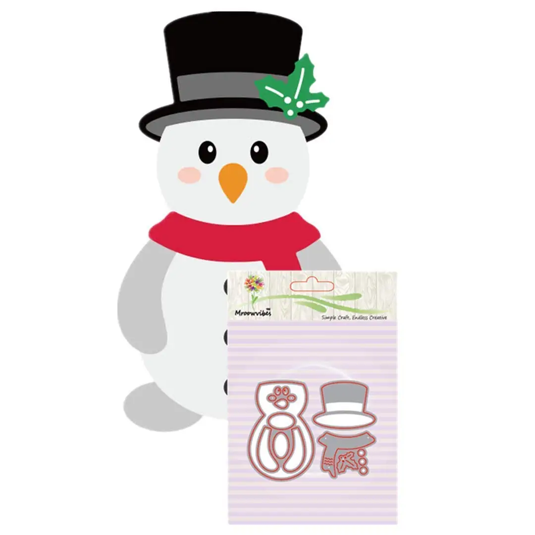 Cutting Dies,Pollyhb Metal Cutting Dies Stencils Scrapbooking Embossing DIY Crafts,Christmas Deer Snowman Christmas Tree,for Card Making Scrapbooking (K:90x70mm)