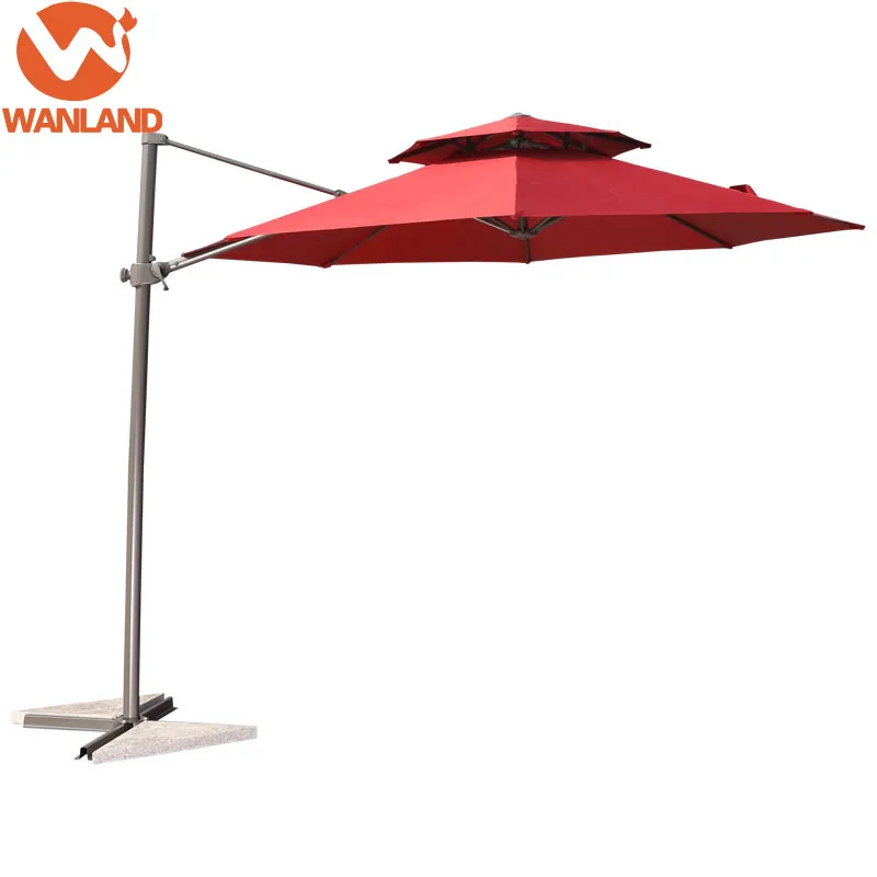 3m Solar Energy Cantilever Parasol Deluxe Outdoor Furniture Umbrella With Led Lights And Middle Lamp Buy Outdoor Furniture Umbrella Patio Umbrellas With Lights Solar Energy Umbrella Product On Alibaba Com