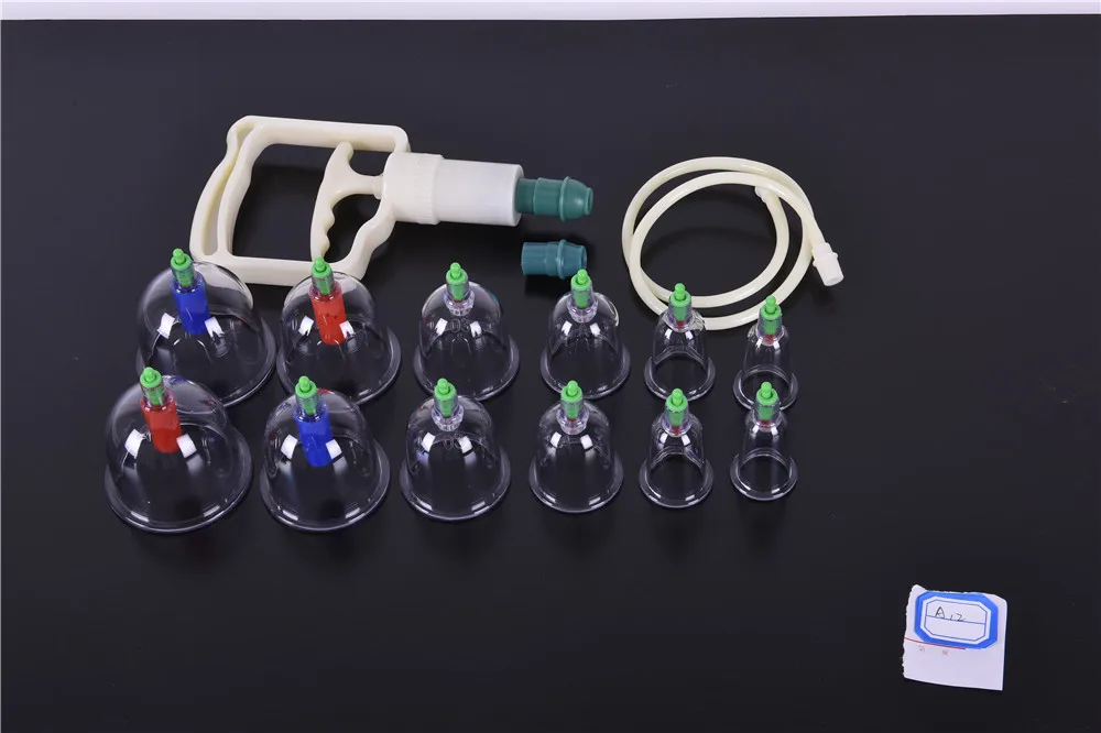 Chinese cupping therapy sterile set vacuum plastic cupping cup, View