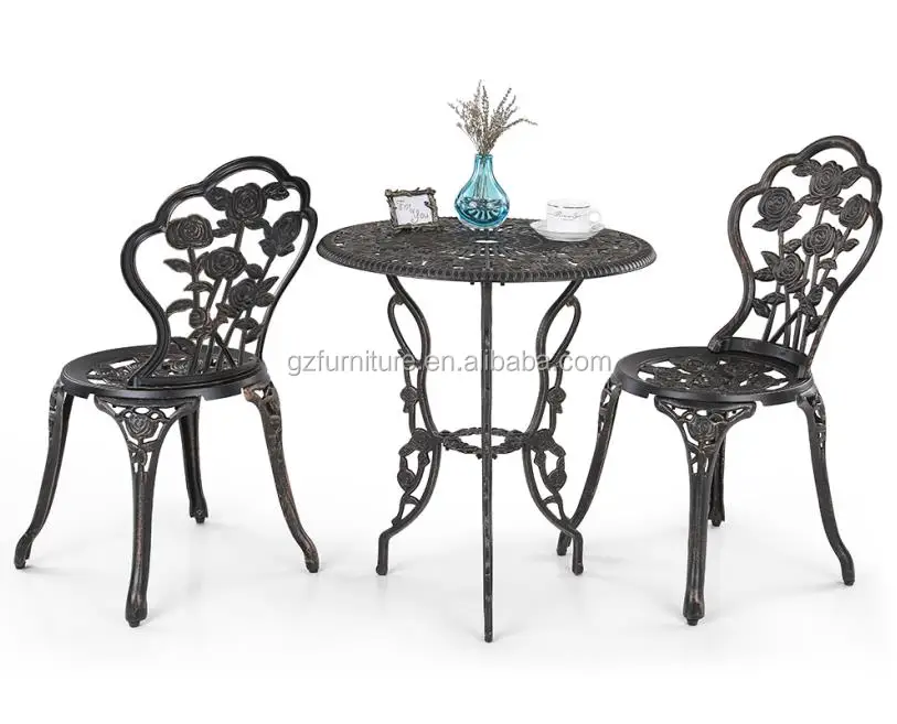 Antique Patio Outdoor Furniture Cast Aluminium Bistro Meja Dan Kursi Buy Cast Aluminium Kursi Cast Aluminium Furniture Cast Aluminium Meja Dan Kursi Product On Alibaba Com