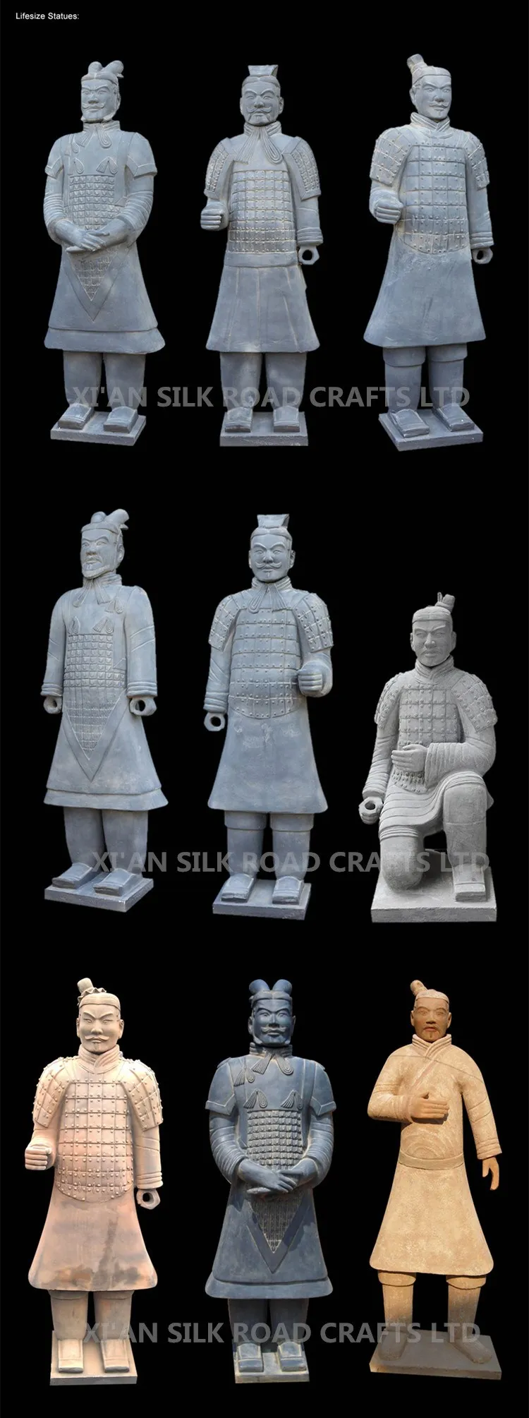 terracotta warriors figurines