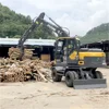 Rotating loader wheel type wood log loader price