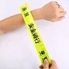 Customized Good Quality Reflective Snap Band Bracelet,Reflective Pvc Slap Band For Evening Running