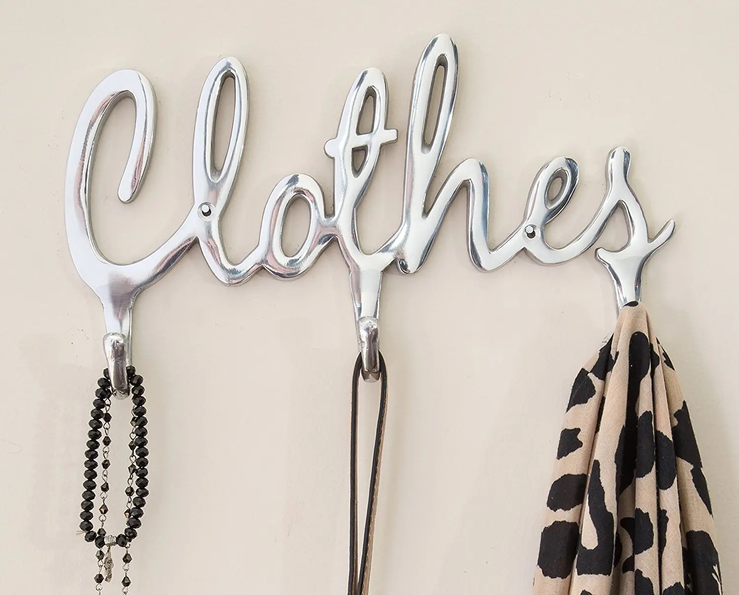 Shabby Chic Style Clothes Coat Rack Hooks By Comfify Shabby Chic Style Clothes Coat Rack Hooks By Comfify Polished Metal Contemporary Wall