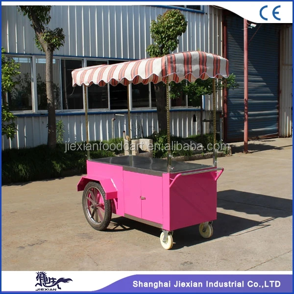 JX-IC160 Shanghai Jiexian hot dog cart price hot dog carts trailer 