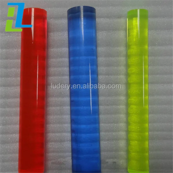 Threaded Clear Hole Acrylic Rod Solid Plastic Thin Acrylic Tube Colored ...