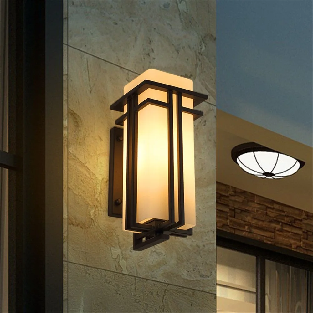 Outdoor Wall lamp Simple Modern New Chinese Waterproof Exterior Wall Garden lamp American Creative Aisle Outdoor Balcony