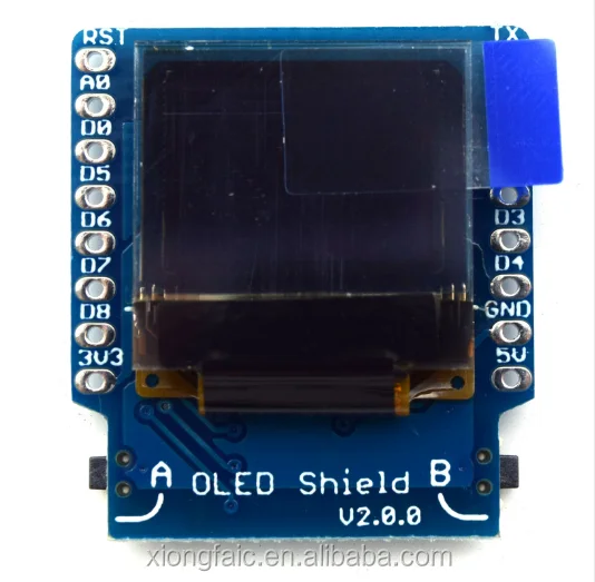 OLED Shield for WeMos D1 mini 0.66/" inch 64X48 IIC I2C