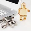 In Stock For Computer Gold Silver 4Gb 32Gb Usb 2.0 Metal Robot Model Flash Drive 8Gb Usb3.0 High Speed Memory Storage Pen U Disk