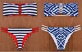 New style Blue White Chinese Porcelain Bikini top Swimsuit padded two piece sexy and fanshion Triangle