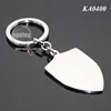 High Quality Shield Shaped Blank Keychain Stainless Steel