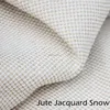 hemp cloth jacquard jute yarn fabric snow design pattern meter price for sale for textiles hemp fiber cloth Handcraft background
