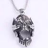 steampunk Handmade Animal Skull Necklace, Pewter Pendant on Stainless Steel Chain Necklace - Antique Silver Skull Pendant