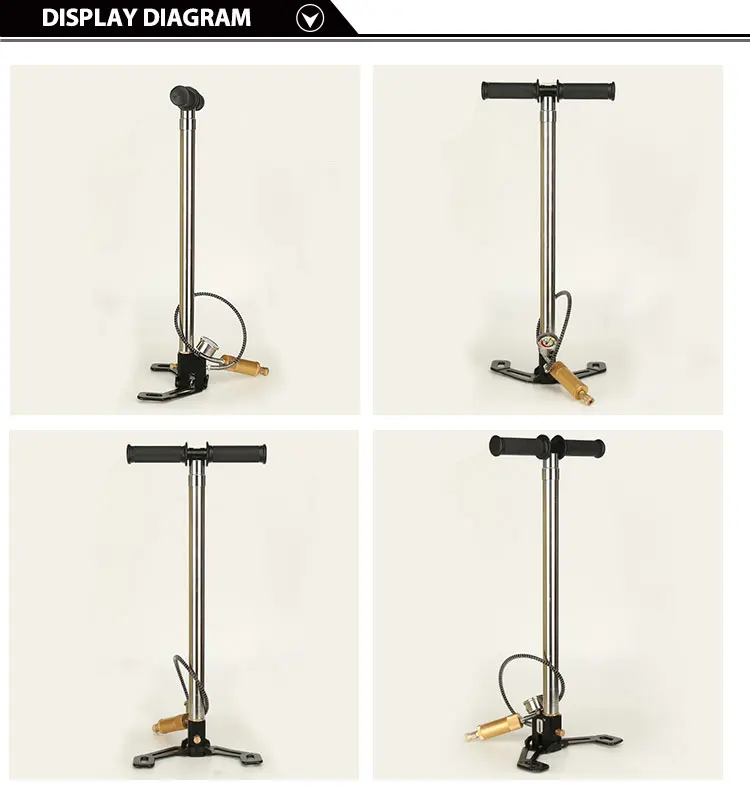 central pneumatic mini high pressure paintball pcp hand pomp