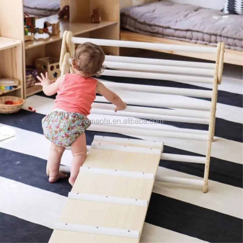 En Gros En Bois Enfants Activite Jouer Gym Bebe Montessori Triangle Salle D Escalade Cadre Avec Echelle Mfcy 002 Buy Salle De Sport En Bois Gymnastique D Escalade Pour Bebe Salle De Sport Pour Bebe Product