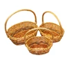 Newest Colorful Wood Easter basket with Handle