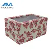 Clear PVC Flower Pattern Wedding Window Gift Box