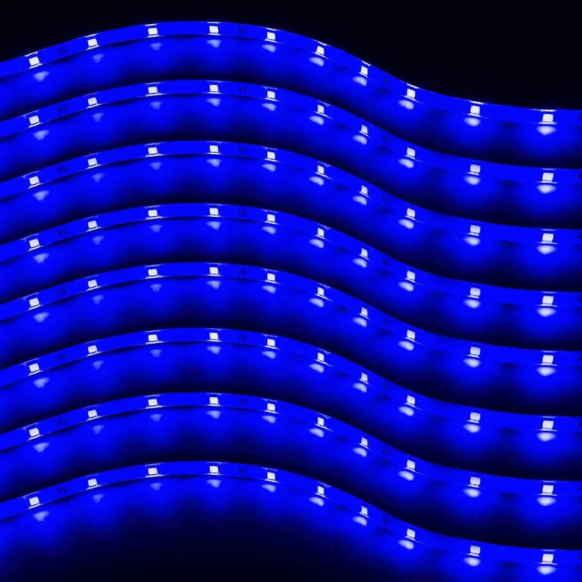 Zento Deals 30cm Blue LED Car Flexible Waterproof Light Strips (8)