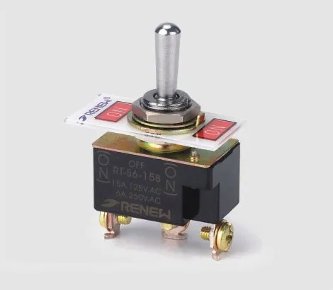15A 250V SPST 2 Terminal ON OFF Toggle Switch S6 