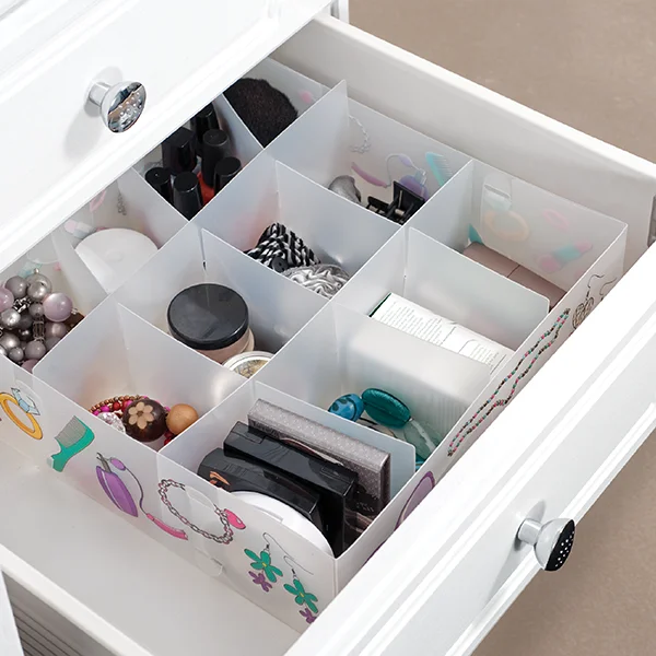 Lady Household Cosmetic Jewellery Drawer Divider Eco Friendly