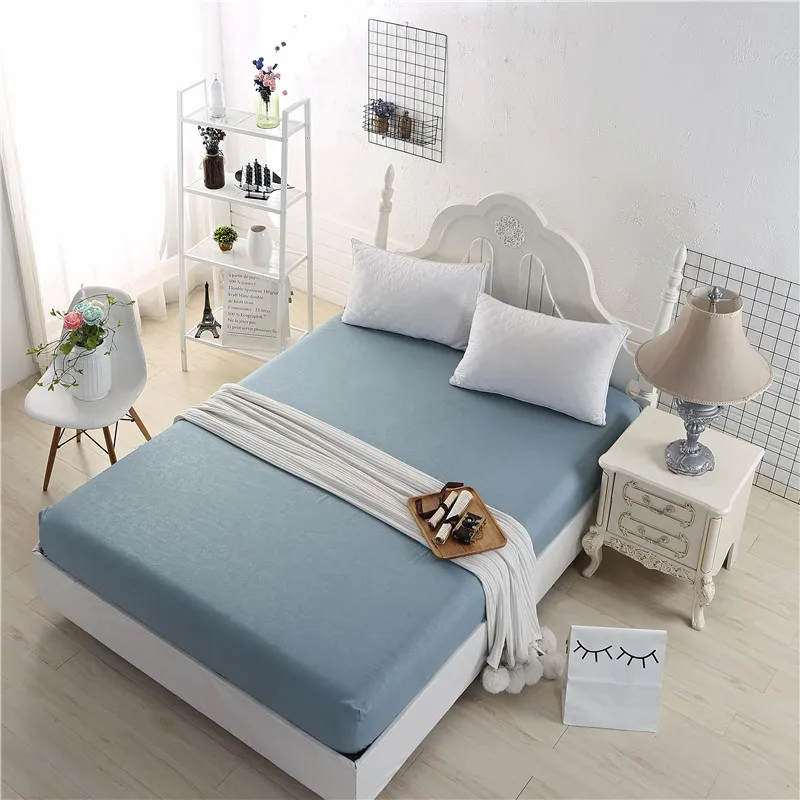 Home Textile Softfit Spandex Contour Fitted Bed Sheets Covers Mattress Cover Protector Kids