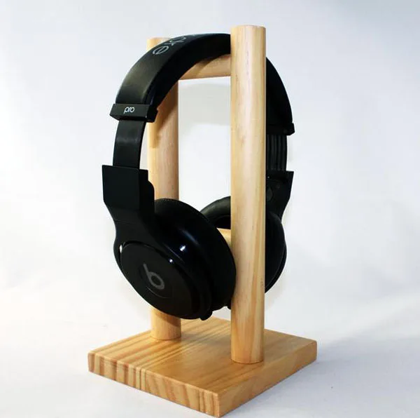 240mm Wooden Headphone Display Holder Stand Frame For Onear Overear