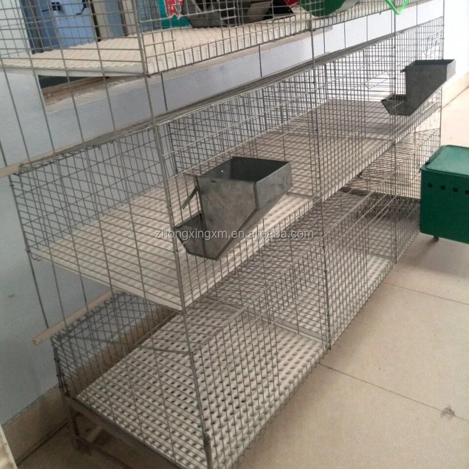 galvanized rabbit cages