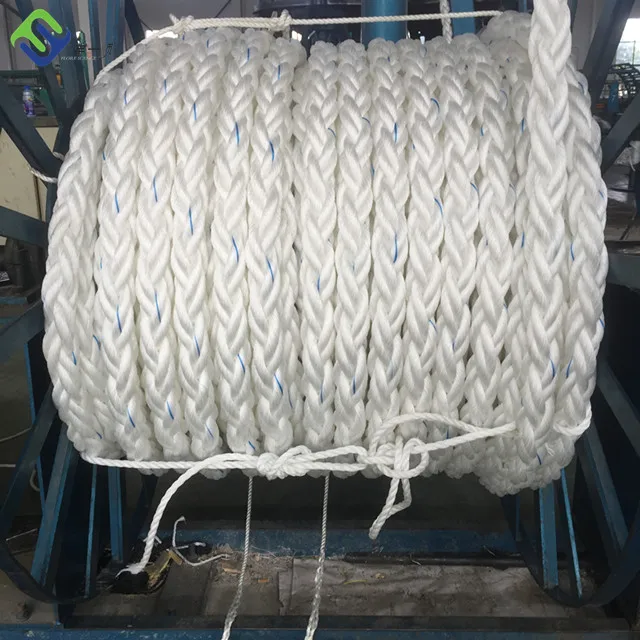 China Polypropylene 12 Strands Braided Mooring Ship Rope factory and  manufacturers