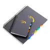 Custom a5 sprial notebook plastic pvc waterproof cover school notepad ring binder planner diary stationery for college students