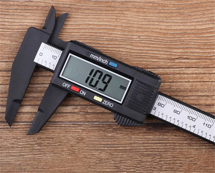 150mm//6inch LCD Digital Electronic Carbon Fiber Vernier Caliper Gauge Micrometer