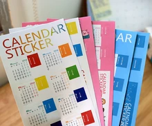 Calendar Sticker 2016 Diary Planner Notebook Journal Mini Supplement Index Tag Bookmark For SCRAPBOOKING CARDS