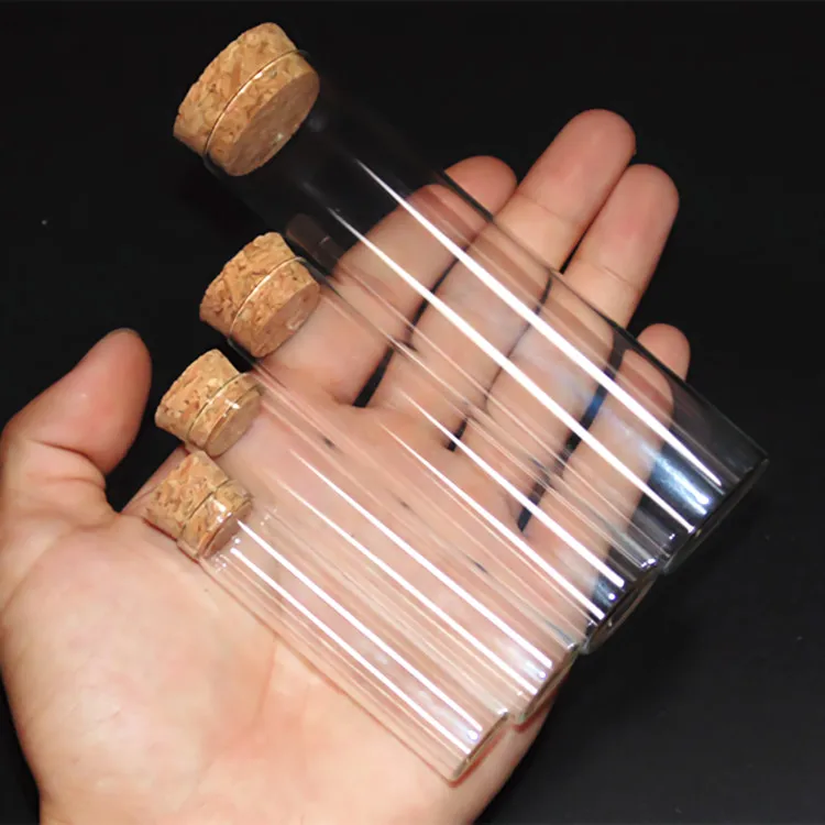 30x60mm 30ml Flat Bottom Glass Test Tubes With Cork Stoppers Buy 30ml