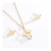 ST10076 New Gold Jewelry Sets Women Stainless Steel Necklace And Earring Set
