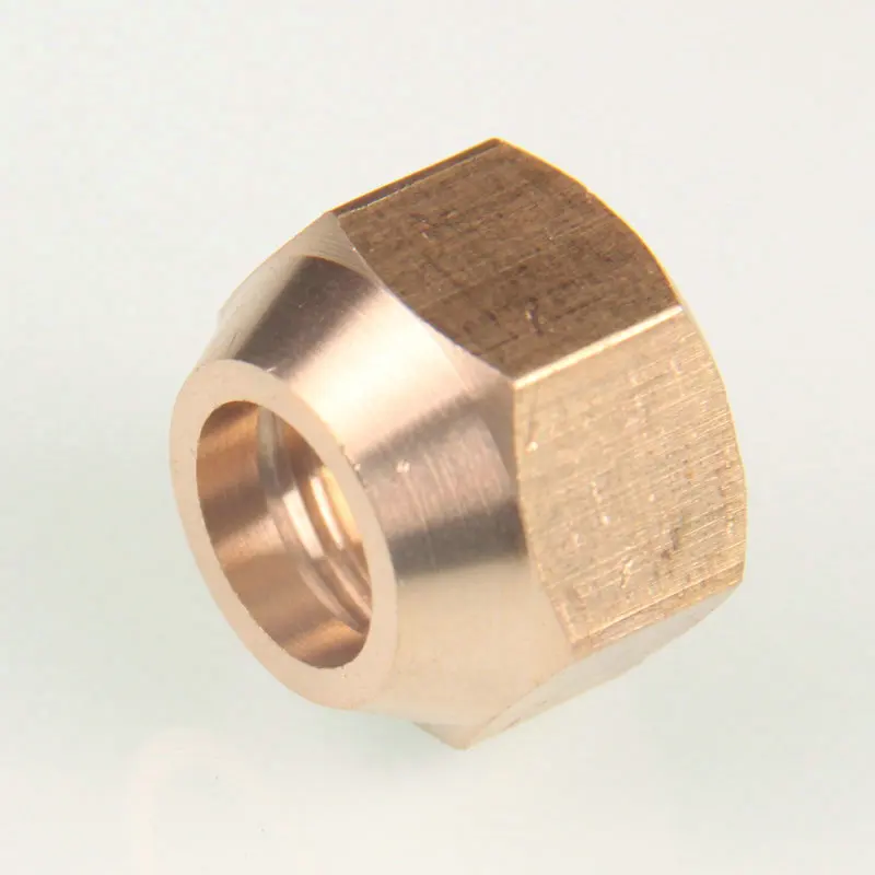 Brass Copper Refrigeration Flare Nuts Brass Flare Long Nut Used