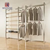 Silver Clothing Standing Racks For Clothing Store