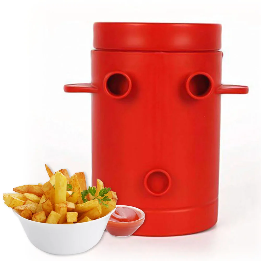 Jiffy Potatoes Fries Maker Potato Slicers French Fries Maker French Fries  Cutter Machine & Microwave Container