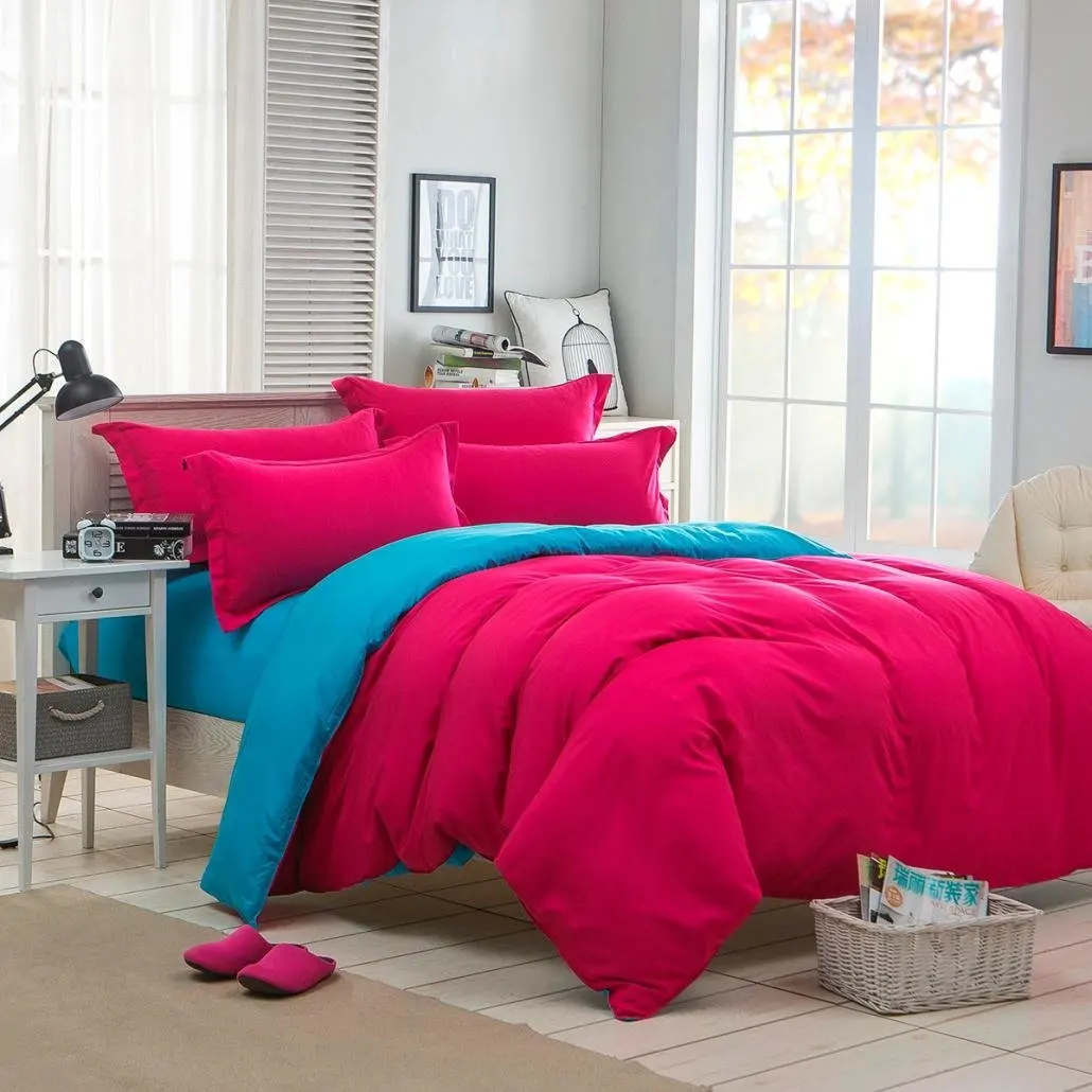 Bedding Twin Xl Bed Coverlet Hot Pink Knotted Comforter Bedspread