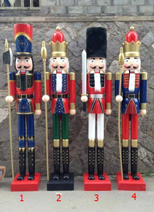 Fq Brand Christmas Decorating Life 38cm Size Wooden Nutcracker Music