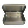 Custom Printing Hinged Small Rectangular Tin Case Metal Cigarette Tin Box