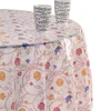 Printing Newly Designs Pink Transparent Printed Computer Tablecloth