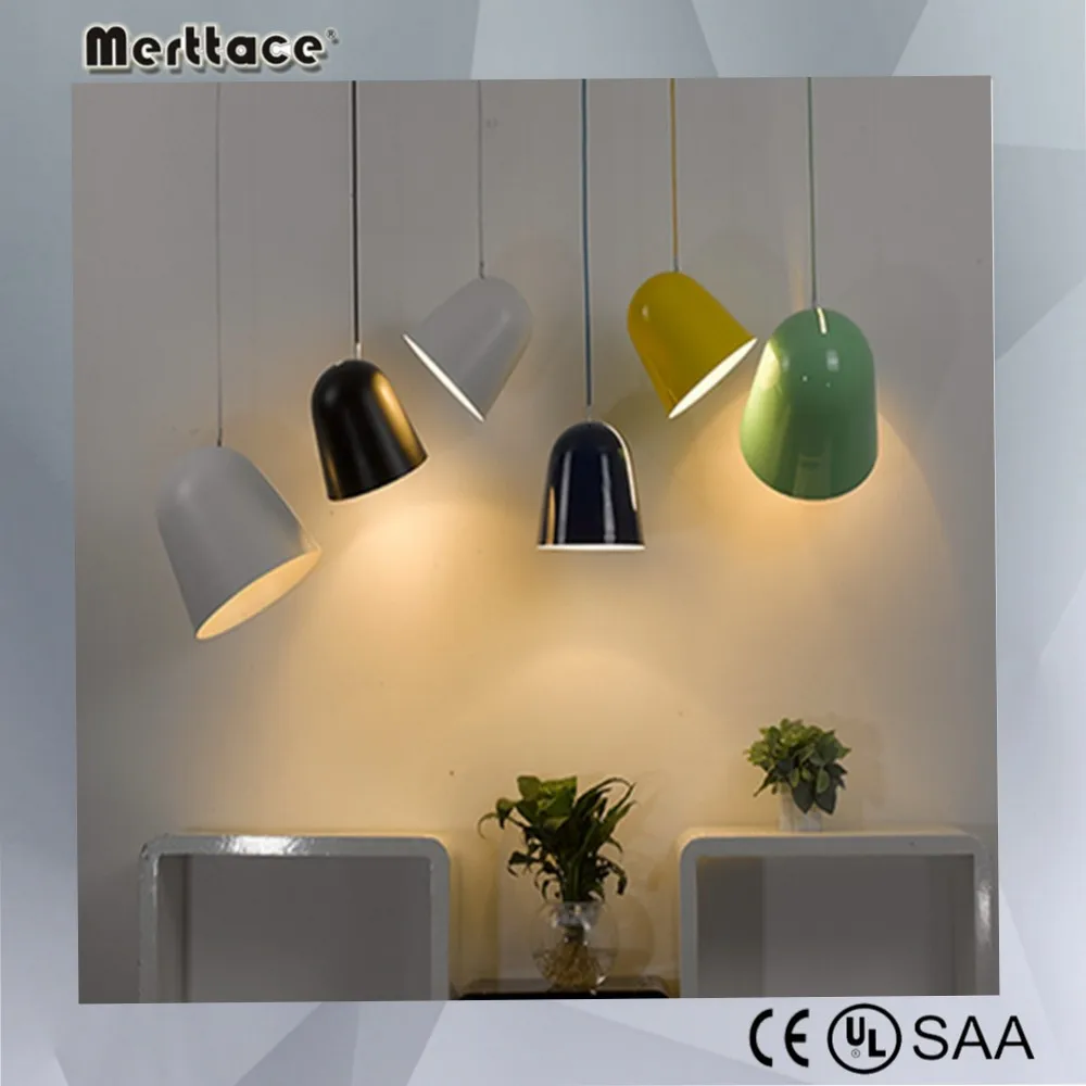 Houten blad hanger kanon lamp kan bewegen gekleurde lampenkap ...
