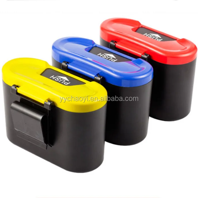 Mini Home Auto Car Plastic Trash Rubbish Can Garbage Dust Case Holder Box Bin