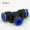 pneumatic plastic fitting Tee 16mm 14mm 12mm 10mm 8mm 6mm 4mm