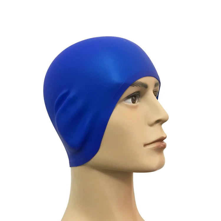 Custom Logo Silicone Ear Protect Swimming Cap Head Cover For Swimming ...