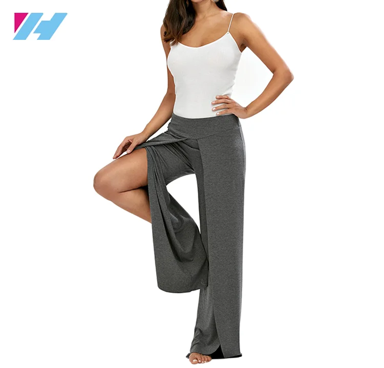 wide leg sports trousers